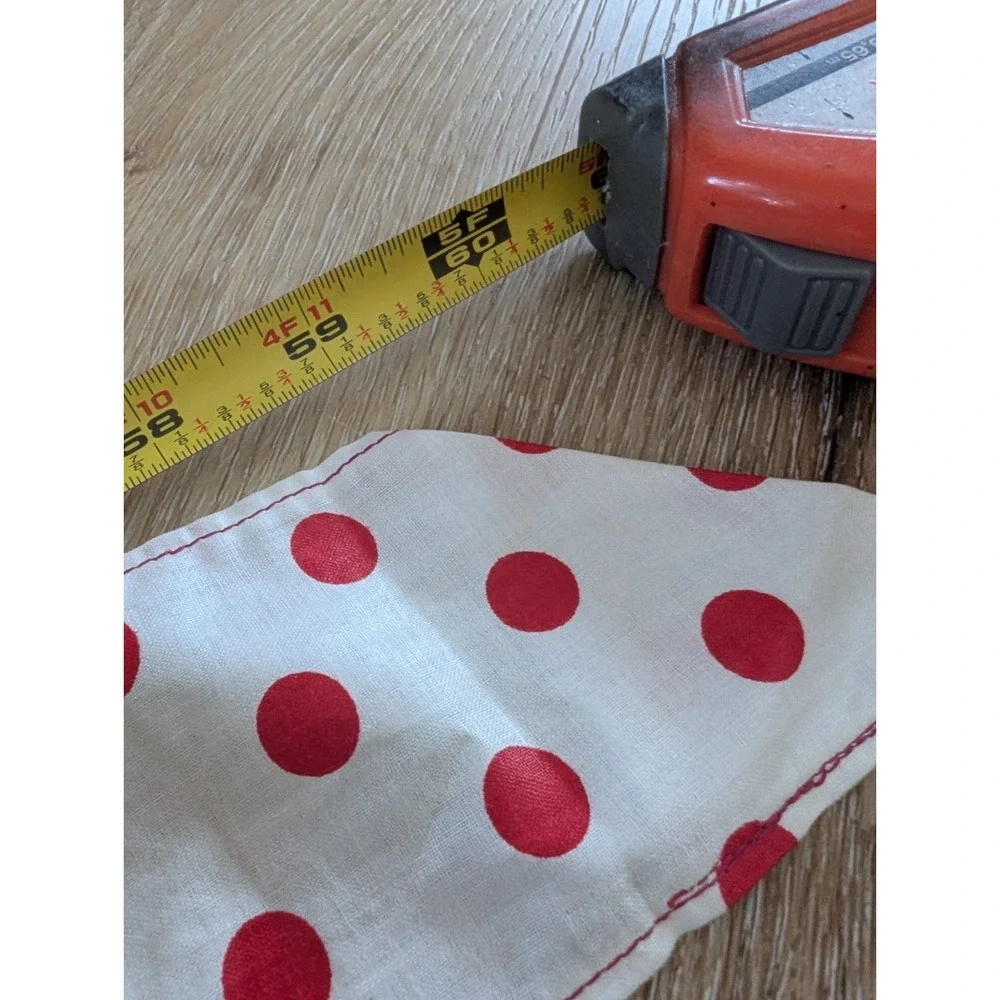 Retro‎ Valentine's Half Waist Kitchen Hostess Apron Red Polka Dots